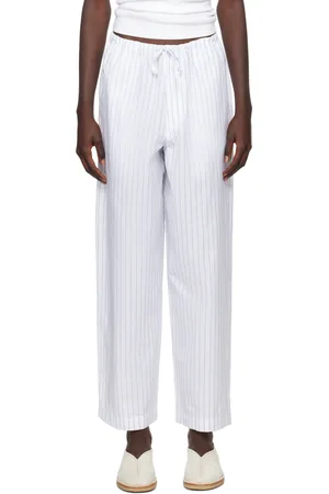 Baserange Pantalon de détente Kolla blanc et bleu