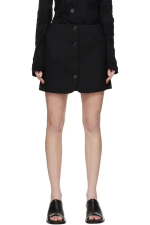 Helmut Lang Minijupe de style veston noire