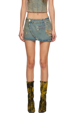 Miaou Minijupe Hunter bleue en denim