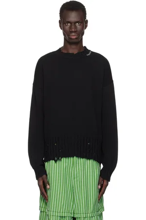 Marni Pull noir à col ras du cou