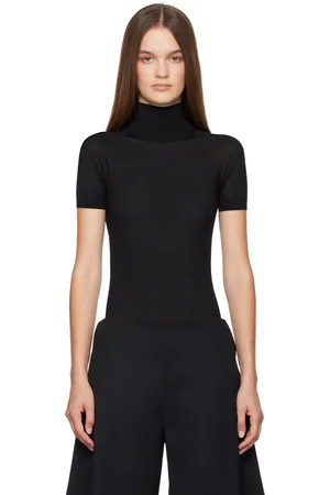 Alaïa Justaucorps semi-transparent noir