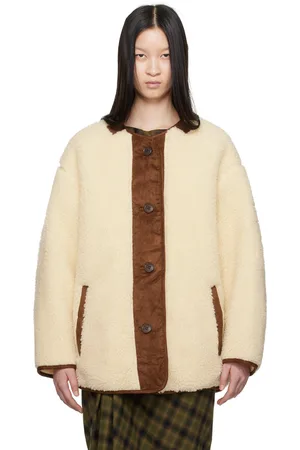Isabel Marant Manteau réversible Memma blanc cassé