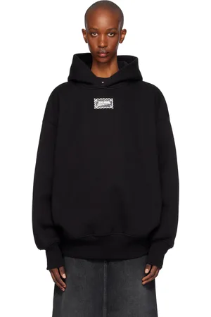 Jean Paul Gaultier Pull à capuche surdimensionné noir