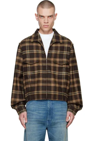 Random Identities Blouson rétro Simmo brun