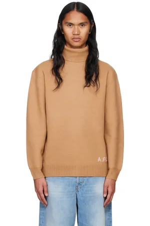 A.P.C. Col roulé Walter brun clair