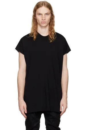 JULIUS T-shirt noir en coton et rayonne