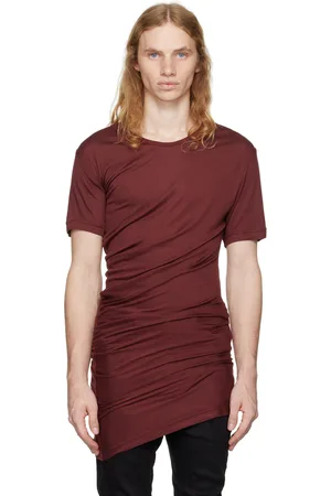JULIUS T-shirt drapé bourgogne - Permanent