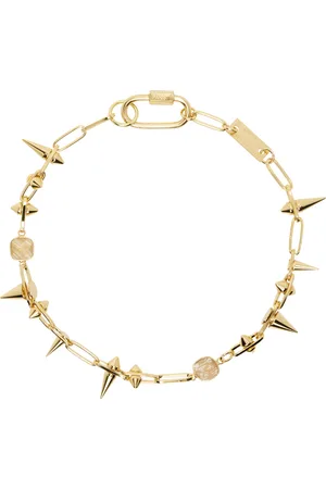 In Gold We Trust Collier doré à clous surdimensionnés exclusif à SSENSE