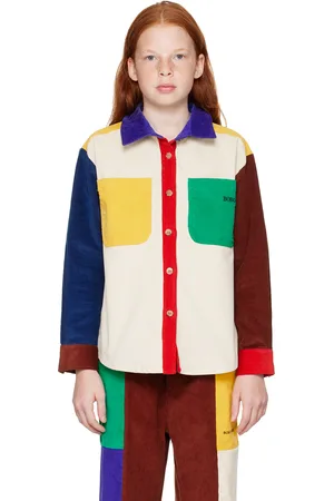 Bobo Choses Enfant | Chemise contrastée multicolore à logo angulaire brodé