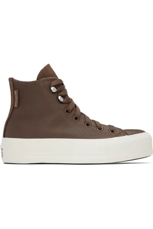 Converse Baskets Chuck Taylor All Star brunes à plateforme