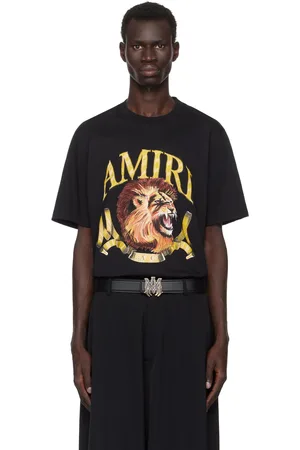 AMIRI T-shirt noir à image de lion