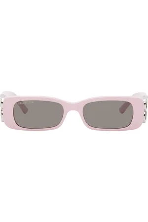 Balenciaga Lunettes de soleil rectangulaires Dynasty roses
