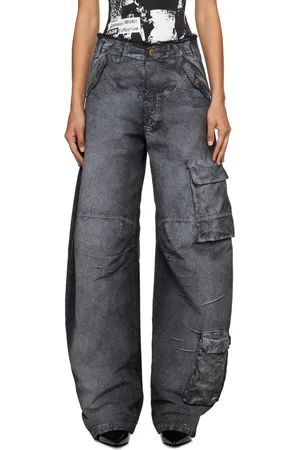 DARKPARK Pantalon cargo ample et incurvé Rosalind noir