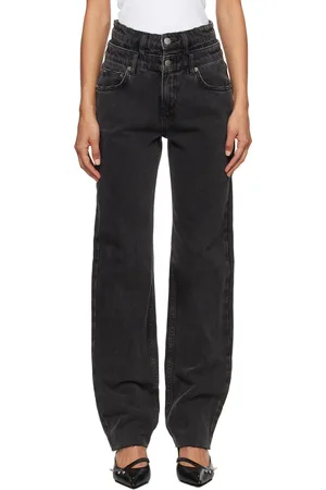KSUBI Jean Playback noir à taille étagée