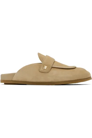 Max Mara Mules souples beiges en suède