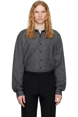 The Row Chemise Cardiff bleu marine