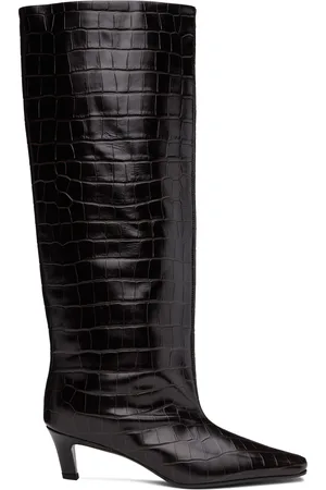 Totême Bottes brunes à tige large