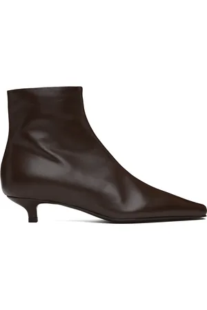 Totême Bottines étroites brunes