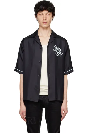 AMIRI Chemise noire à logos modifiés