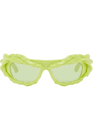 OTTOLINGER Lunettes de soleil vertes à monture torsadée