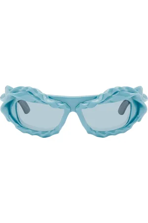 OTTOLINGER Lunettes de soleil bleues à monture torsadée