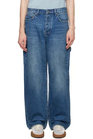 KSUBI Jean droit et surdimensionné Maxx bleu à effet légèrement délavé