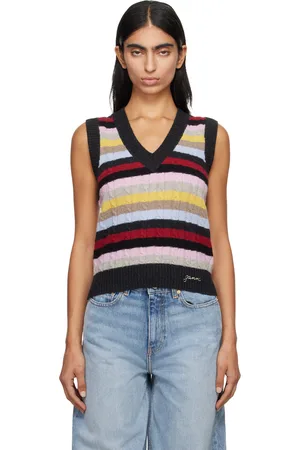 Ganni Gilet multicolore à rayures