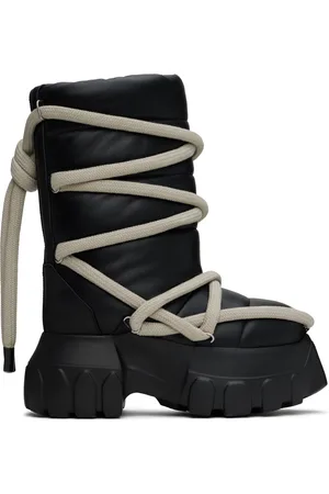 Rick Owens Bottes Lunar noires à semelle Tractor et à plateforme - Porterville