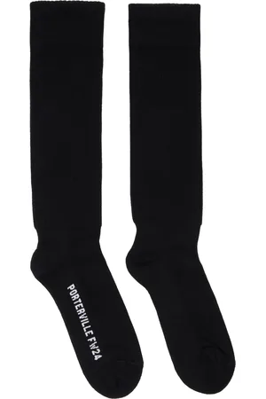 Rick Owens Chaussettes hauteur genou noires - Porterville
