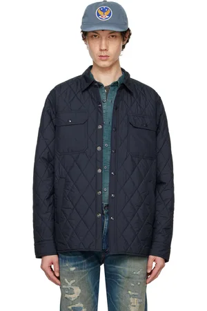 Ralph Lauren Blouson-chemise matelassé bleu marine