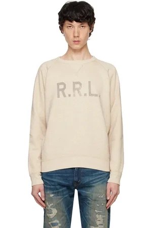 Ralph Lauren Pull molletonné blanc cassé en molleton à logo