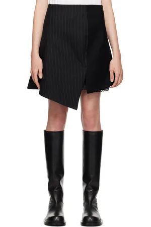 SACAI Minijupe noire à panneaux