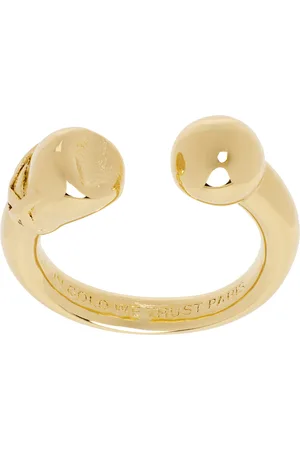 In Gold We Trust Bague de style perçage dorée - ONCE UPON A KNIGHT