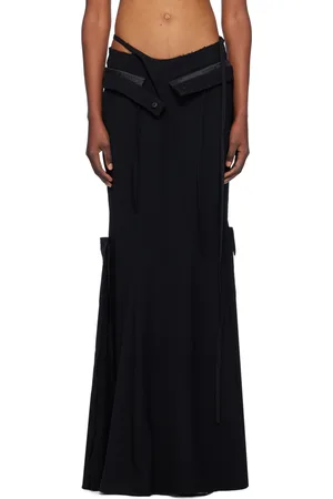 OTTOLINGER Jupe de tailleur longue noire à ourlet évasé
