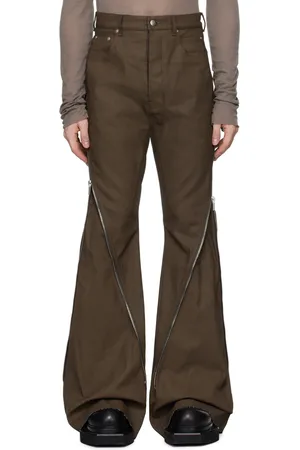 Rick Owens Jean semi-évasé Bolan kaki - Porterville