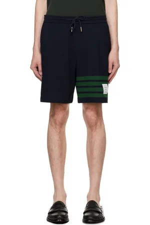 Thom Browne Short bleu marine à quatre rayures