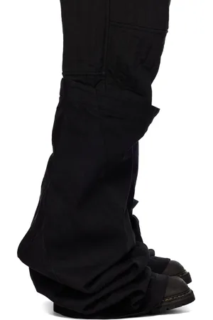 JULIUS Guêtres noires en denim