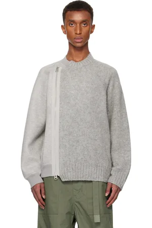 SACAI Pull gris à glissière