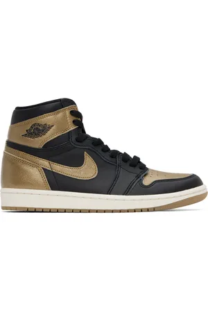 Nike Baskets montantes Air Jordan 1 OG noir et doré