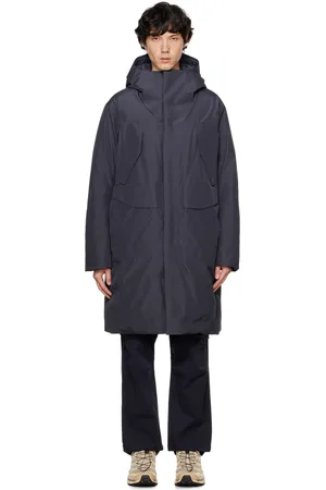 Veilance Manteau Sorin bleu marine rembourré en duvet