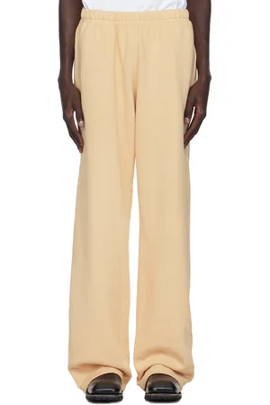 Les Tien Pantalon de survêtement épais blanc cassé à revers prolongés