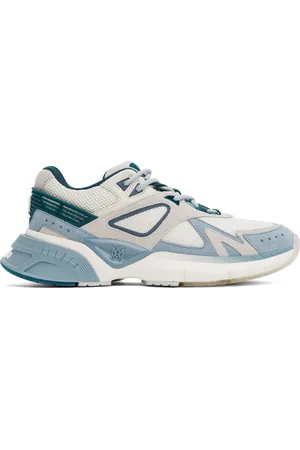 AMIRI Baskets de course bleues à monogrammes