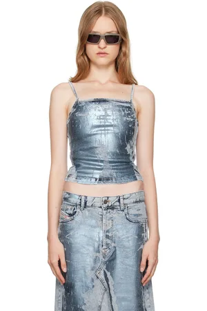Diesel Débardeur Ila-S bleu en denim