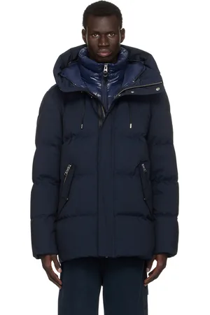 Mackage Blouson Graydon bleu marine rembourré en duvet