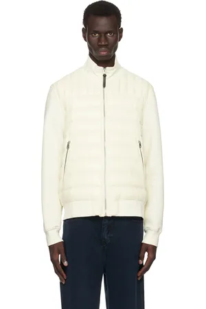 Mackage Blouson aviateur Collin-R blanc cassé rembourré en duvet