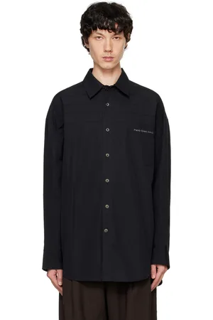 Feng Chen Wang Chemise noire à plis