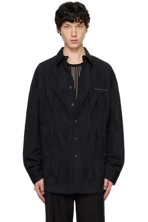Feng Chen Wang Chemise noire à plis