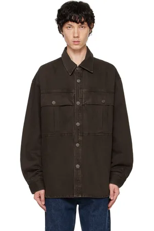 AGOLDE Chemise Axel brune en denim