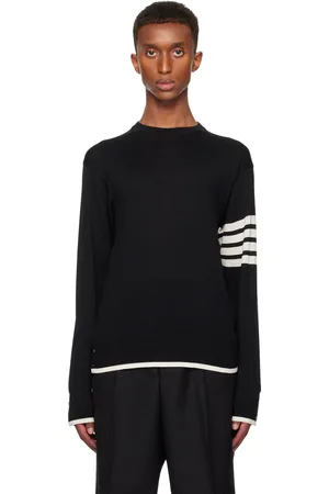 Thom Browne Pull noir à quatre rayures
