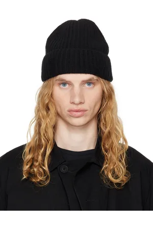 ANN DEMEULEMEESTER Bonnet Malin noir en laine